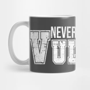 Never Trust a Vulcan (White Text) Mug